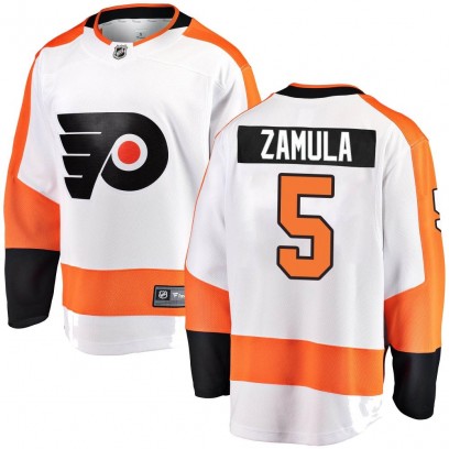 Youth Breakaway Philadelphia Flyers Egor Zamula Fanatics Branded Away Jersey - White