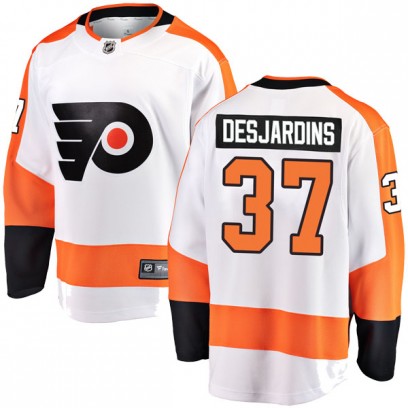 Men's Breakaway Philadelphia Flyers Eric Desjardins Fanatics Branded Away Jersey - White