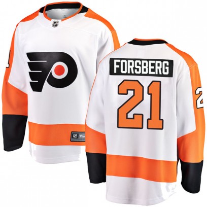 Men's Breakaway Philadelphia Flyers Peter Forsberg Fanatics Branded Away Jersey - White